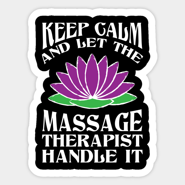 Massage Therapist Physical Therapy Massage Therapist Sticker